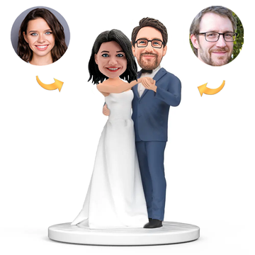 Pareja Bailando en la Boda Muñecos Tarta Personalizados Regalos para Recién Casados
